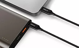 Кабель USB PD iWalk 1.8M+0.3M USB Type-C - Type-C Cable Black (CSB009) - миниатюра 3