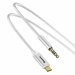 Аудио кабель Baseus M01 Yiven AUX mini Jack 3.5 - USB Type-C M/M Cable 1.2 м silver - миниатюра 2