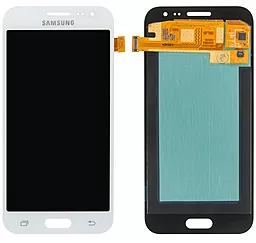 Дисплей Samsung Galaxy J2 J200 2015 з тачскріном, оригінал, White