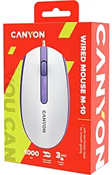 Компьютерная мышка Canyon M-10 White Lavender (CNE-CMS10WL) - миниатюра 6