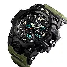 Мужские часы SKMEI 1155BAG Army Green - миниатюра 2