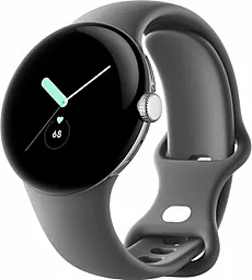 Смарт-годинник Google Pixel Watch Polished Silver Case/Charcoal Active Band