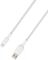 Кабель USB Belkin Braided 12W 2.4A Lightning Cable White (CAA002BT1MWH) - миниатюра 3