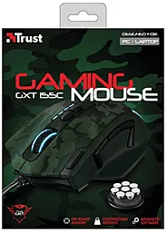 Комп'ютерна мишка Trust GXT 155C Gaming Mouse - green camouflage (20853) Green - мініатюра 5