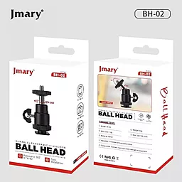 Шарнирное крепление Jmary BH-02 360° для LED лампы,фотоаппарата,камеры,GoPro к штативу - миниатюра 7
