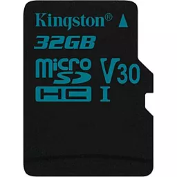 Карта памяти Kingston microSDHC 32GB Canvas Go Сlass 10 UHS-I U3 V30 (SDCG2/32GBSP)