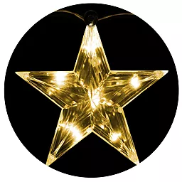 Набор декоративных украшений "Три яркие звездочки" диаметр 12см. цвет теплый белый, "Luca Lighting" (8718861498738)