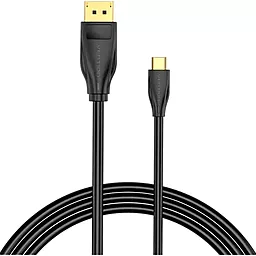Видеокабель Vention USB Type-C 3.0 - DisplayPort v1.4 8k 60hz 1.5m black (CGYBG) - миниатюра 2