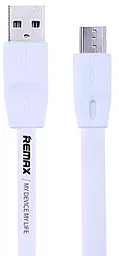 Кабель USB Remax Full Speed micro USB Cable White (RC-001m)
