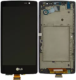 Дисплей LG Spirit Y70 (H420, H422, H440n, H442) с тачскрином и рамкой, оригинал, Black