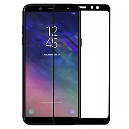 Защитное стекло MAKE Full Cover Samsung A605 Galaxy A6 Plus 2018 Black (MGFCSA618PB)