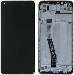 Дисплей Xiaomi Redmi Note 9 4G Global Version, Redmi 10X 4G з тачскріном і рамкою, оригінал, Black