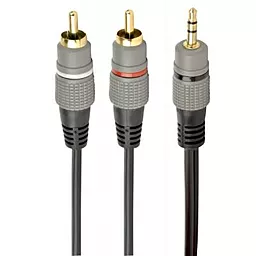Аудіо кабель Cablexpert Aux mini Jack 3.5 mm - 2хRCA M/M Cable 5 м gray (CCA-352-5M)