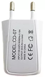 Сетевое зарядное устройство Inkax CD-07 1A White - миниатюра 2