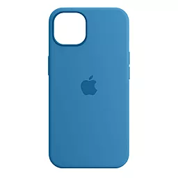 Чехол Silicone Case Full для Apple iPhone 14  Blue Fog