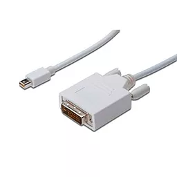 Відеокабель Digitus ASSMANN MiniDisplayPort to DVI (AM/AM) 1.0m, (AK-340305-010-W) White