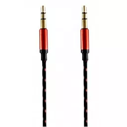 Аудио кабель ExtraDigital AUX mini Jack 3.5mm M/M Cable 1 м black/red (KBA1775)