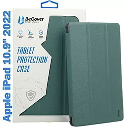 Чехол для планшета BeCover Tri Fold Soft TPU Silicone для Apple iPad 10.9" 2022 Dark Green (708519)
