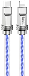Кабель USB PD Hoco U113 Silicone Solid 20W USB Type-C - Lightning Cable Blue