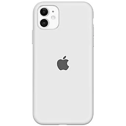 Чехол Silicone Case Full for Apple iPhone 11 White