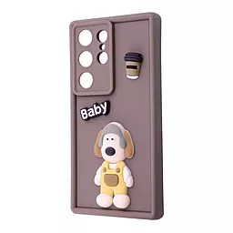 Чехол Pretty Things Case для Samsung Galaxy S24 Ultra  brown/baby