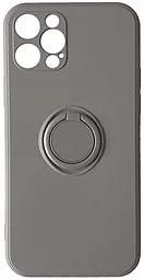 Чехол 1TOUCH Ring Color Case для Apple iPhone 12 Pro Grey