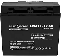 Аккумуляторная батарея Logicpower 12V 17 Ah (LPM 12 - 17 AH) AGM