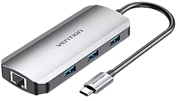 Мультипортовый USB Type-C хаб Vention 6-in-1 grey (TOHHB)