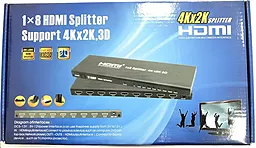 Видео сплиттер Atcom HDMI 1x8 v1.4 4k 30hz black (7688) - миниатюра 5