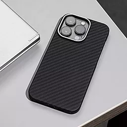 Чехол Wave Premium Carbon Slim with MagSafe для Apple iPhone 13 Pro Max Blue - миниатюра 5
