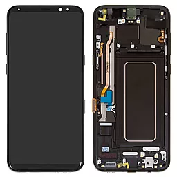 Дисплей Samsung Galaxy S8 Plus G955 з тачскріном і рамкою, сервісний оригінал, Black