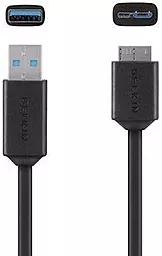 Кабель USB Belkin 0.9M micro USB 3.0 Cable Black (F3U166bt03-BLK) - миниатюра 3