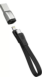 Кабель USB PD XO NB-Q170B 20W 0.2M USB Type-C - Lightning Cable Black