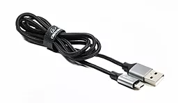 Кабель USB Cablexpert 2.4A micro USB Cable Black (CCPB-M-USB-09BK) - миниатюра 2