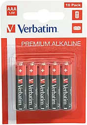 Батарейки Verbatim Alkaline AAA (LR03) 10шт (49874)