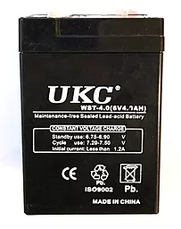 Аккумуляторная батарея UKC 6V 4Ah (WST-4.0) - миниатюра 2