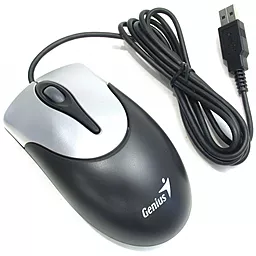 Комп'ютерна мишка Genius NS-100 USB (31010232100) Black/Silver - мініатюра 3