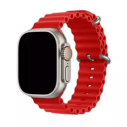 Змінний ремінець для розумного годинника Apple Ocean Band Design 38|40|41 mm Wine Red