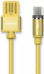 Кабель USB Remax Gravity Magnetic micro USB Cable Gold (RC-095m)