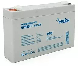 Акумуляторна батарея Merlion 6V 6Ah AGM White (GP660F1NS)