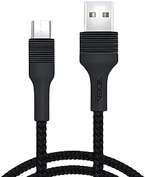 Кабель USB Ridea RC-M112 Fila 15W 3A micro USB Cable Black