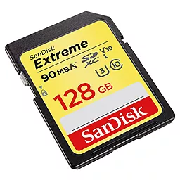 Карта памяти SanDisk SDXC 128GB Extreme Class 10 UHS-I U3 V30 (SDSDXVF-128G-GNCIN) - миниатюра 2