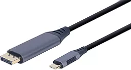 Відеокабель Cablexpert USB Typ-C - DisplayPort v1.2 4k 60hz 1.8m black (CC-USB3C-DPF-01-6)