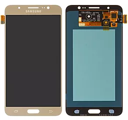 Дисплей Samsung Galaxy J7 J710 2016 з тачскріном, (OLED), Gold