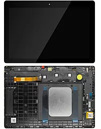 Дисплей для планшета Lenovo Tab E10 (TB-X104F, TB-X104L) (LTE) с тачскрином и рамкой, оригинал, Black