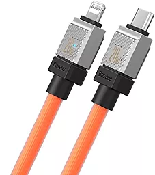 Кабель USB PD Baseus CoolPlay Series 20W 3A 2M USB Type-C - Lightning cable orange (CAKW000107) - миниатюра 4
