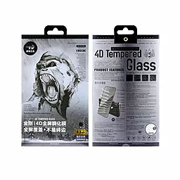 Защитное стекло WK Design Kingkong 4D Curved Screen Protector для Apple iPhone 14 Pro Max Black - миниатюра 2
