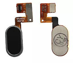 Шлейф Meizu M3 Note (M681H) (10pin) зі сканером відбитка пальця Original Black