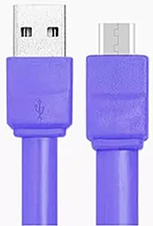 Кабель USB NICHOSI Candy 20 см micro USB SISAH Violet - миниатюра 3