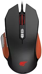 Компьютерная мышка Havit HV-MS762 Gaming USB Black/Orange (HV-MS762 Black/Orange) - миниатюра 2